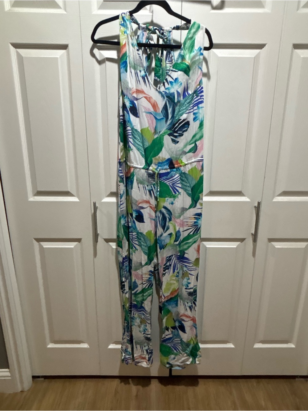 La Blanca Tropical Floral Sleeveless Resort Jumpsuit